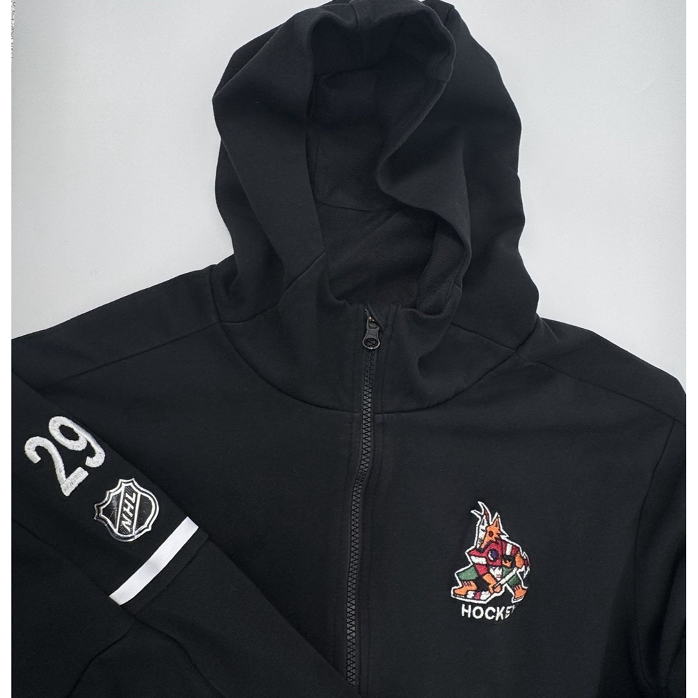 Adidas NHL Arizona Coyotes Hoodie Mens Large Black Full Zip Centennial 29